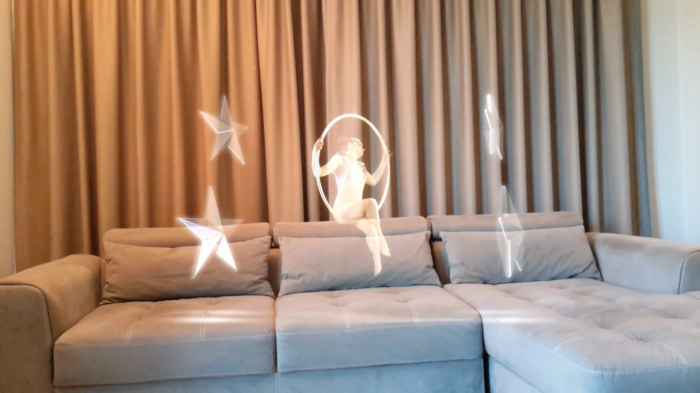 Although thousands of holographic videos are widely available, HoloVit grants users the option to record and share their own holograms