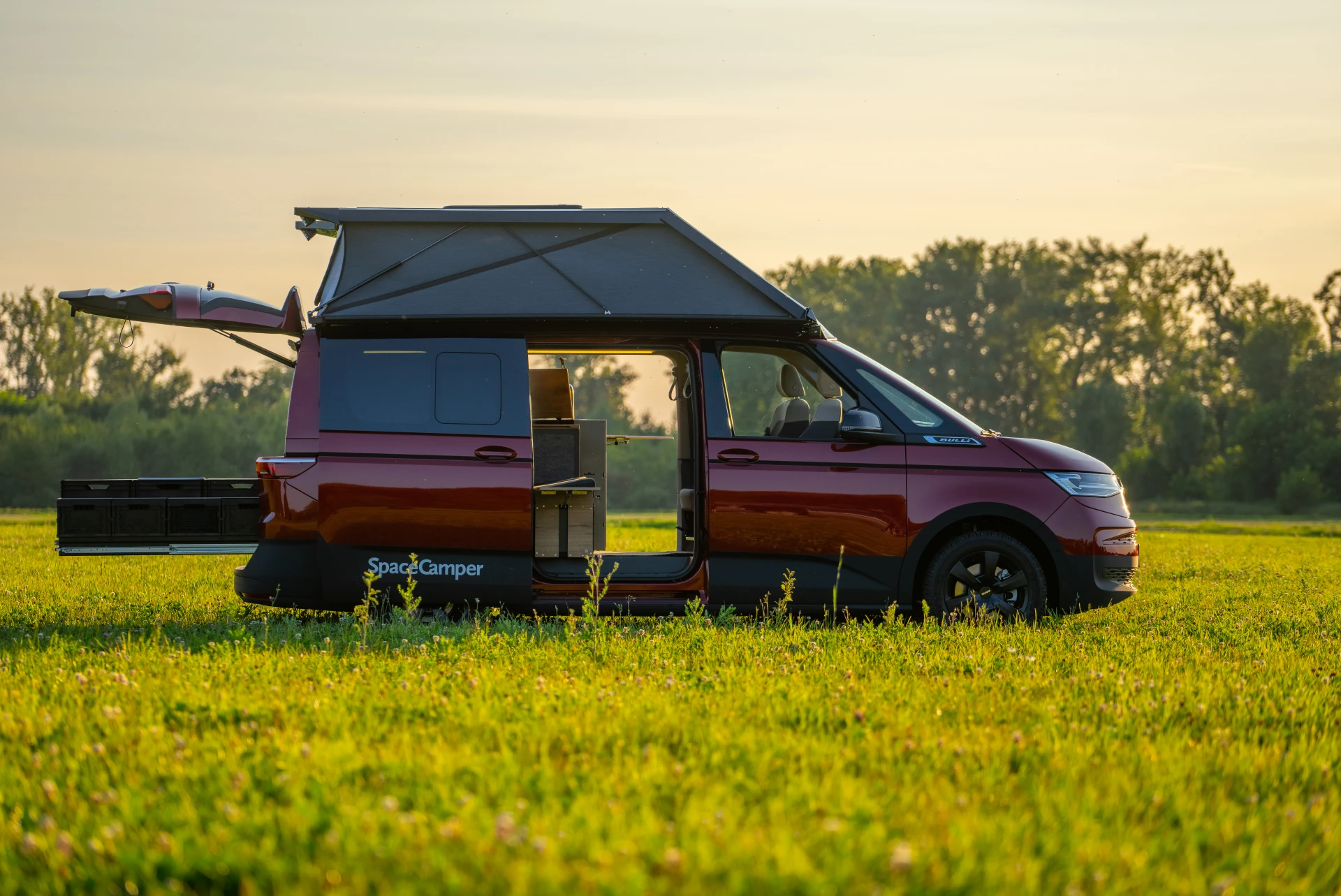 This VW camper van has the wildest pop-up roof in the small RV world