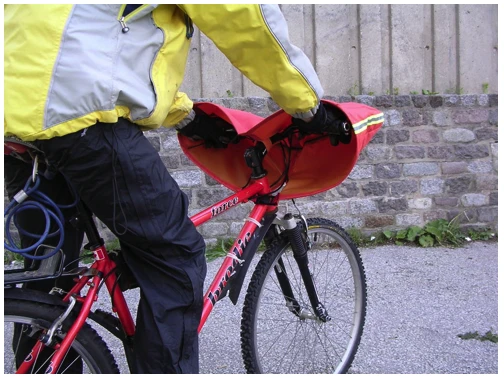 The BarBra TM cycling windchill guard