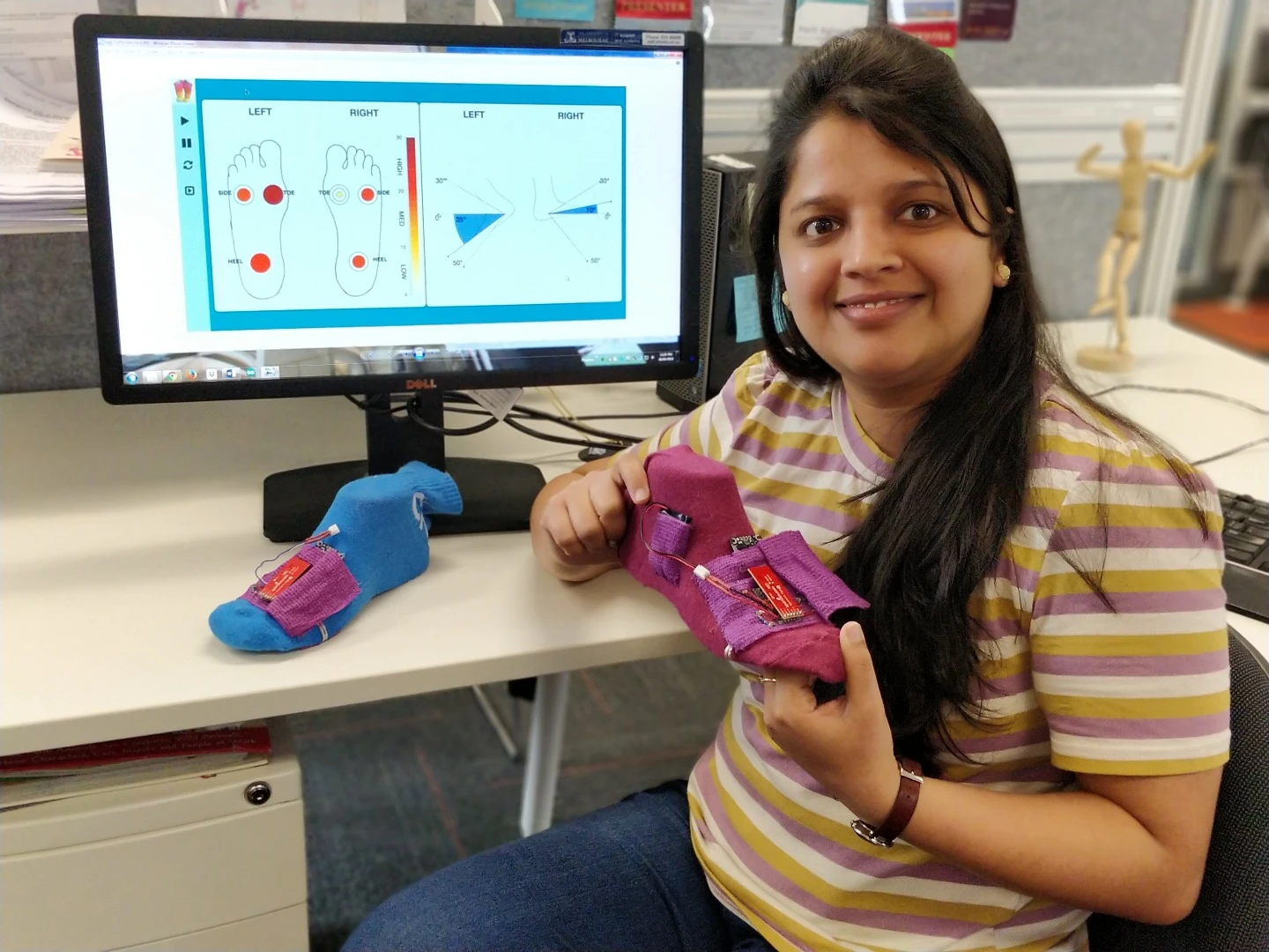 Deepti Aggarwal with the SoPhy socks