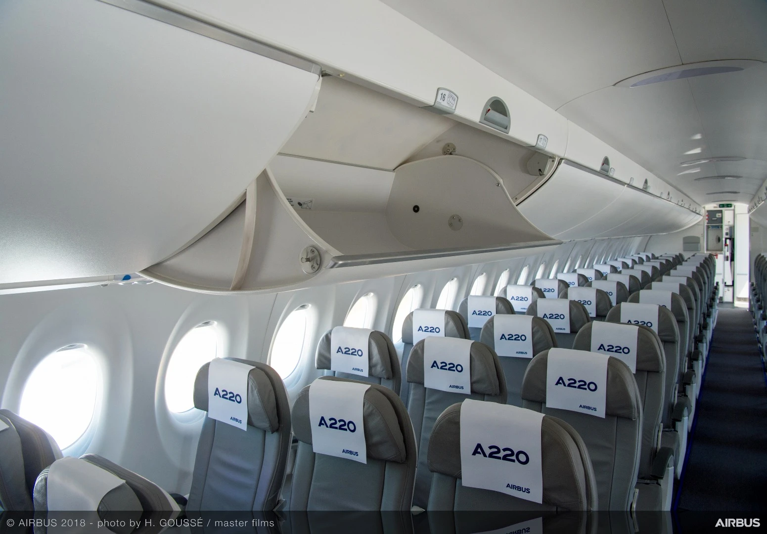 Interior of the A220