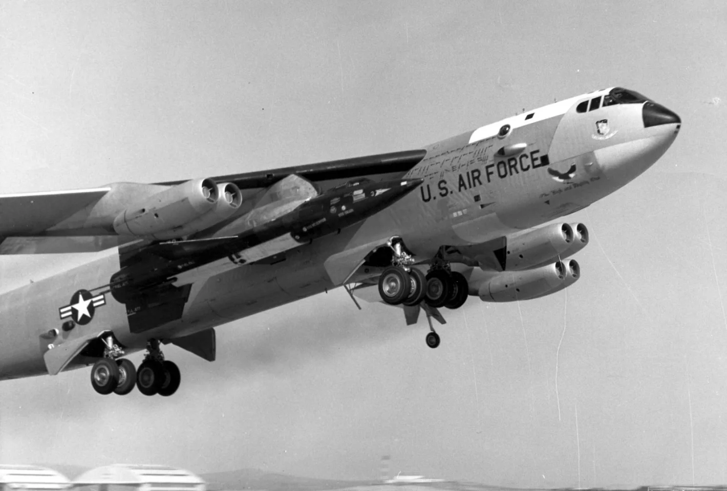 B-52 carrying the X-15 spaceplane