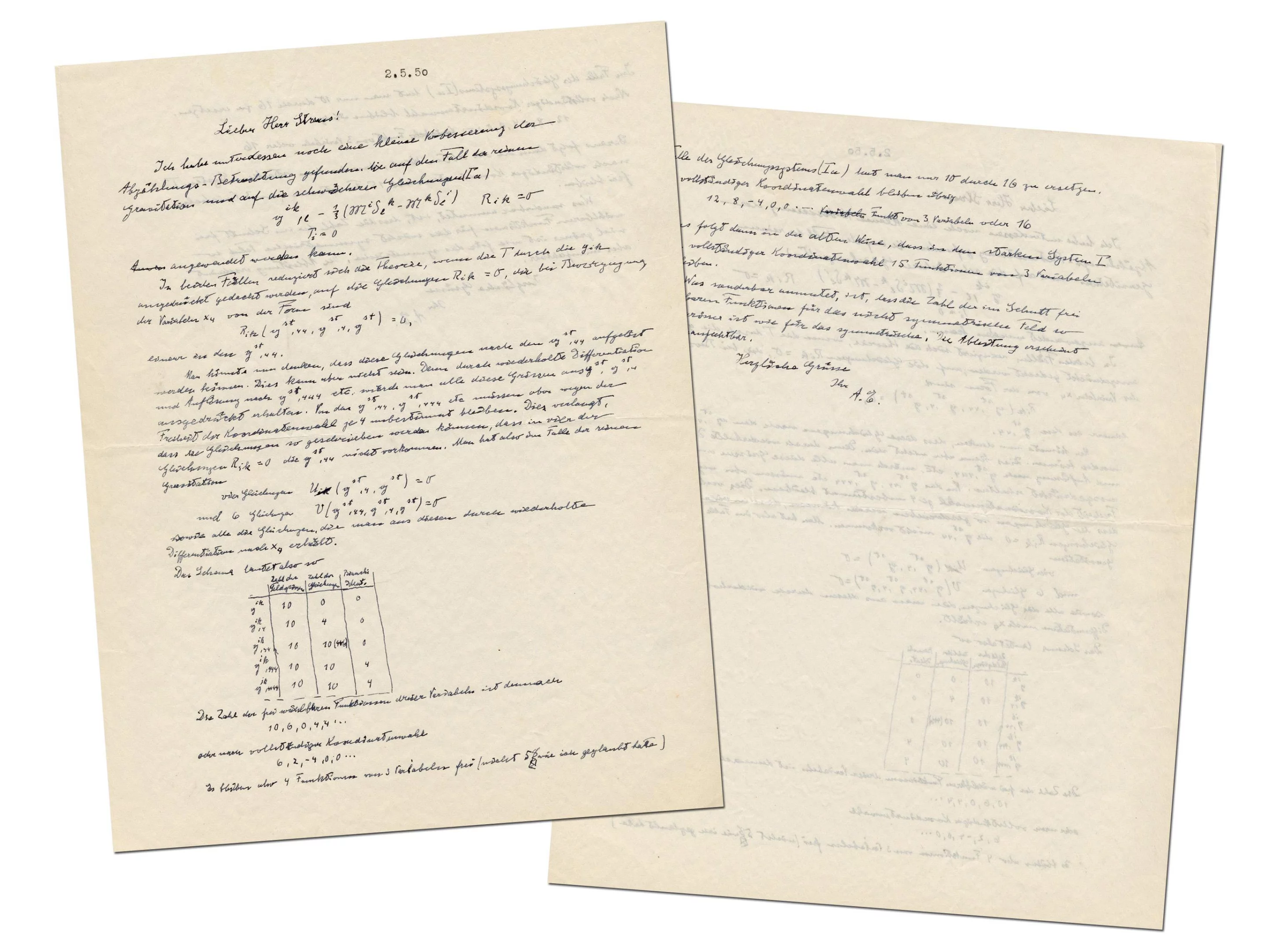Albert Einstein Unified Field Theory letter | Sold for $22,500 at University Archives on September 30, 2020
