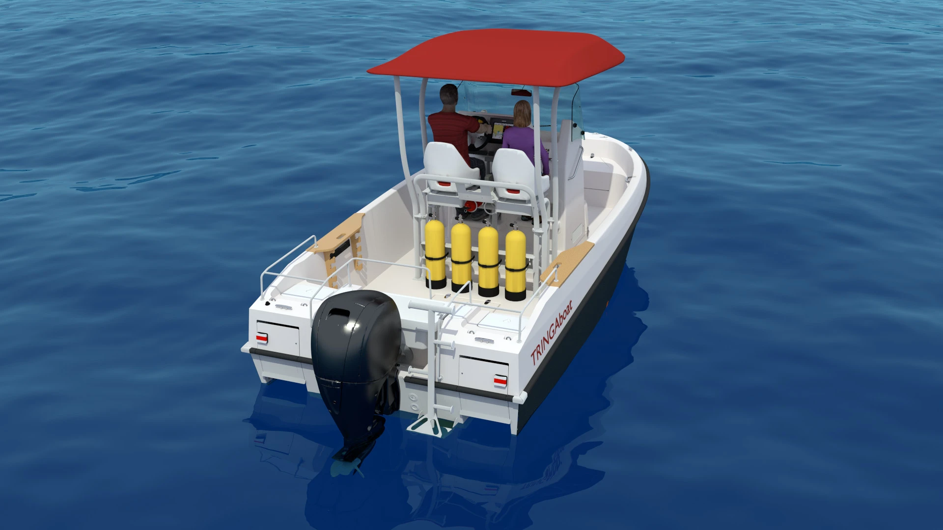 The Tringa can also be used as a dive boat