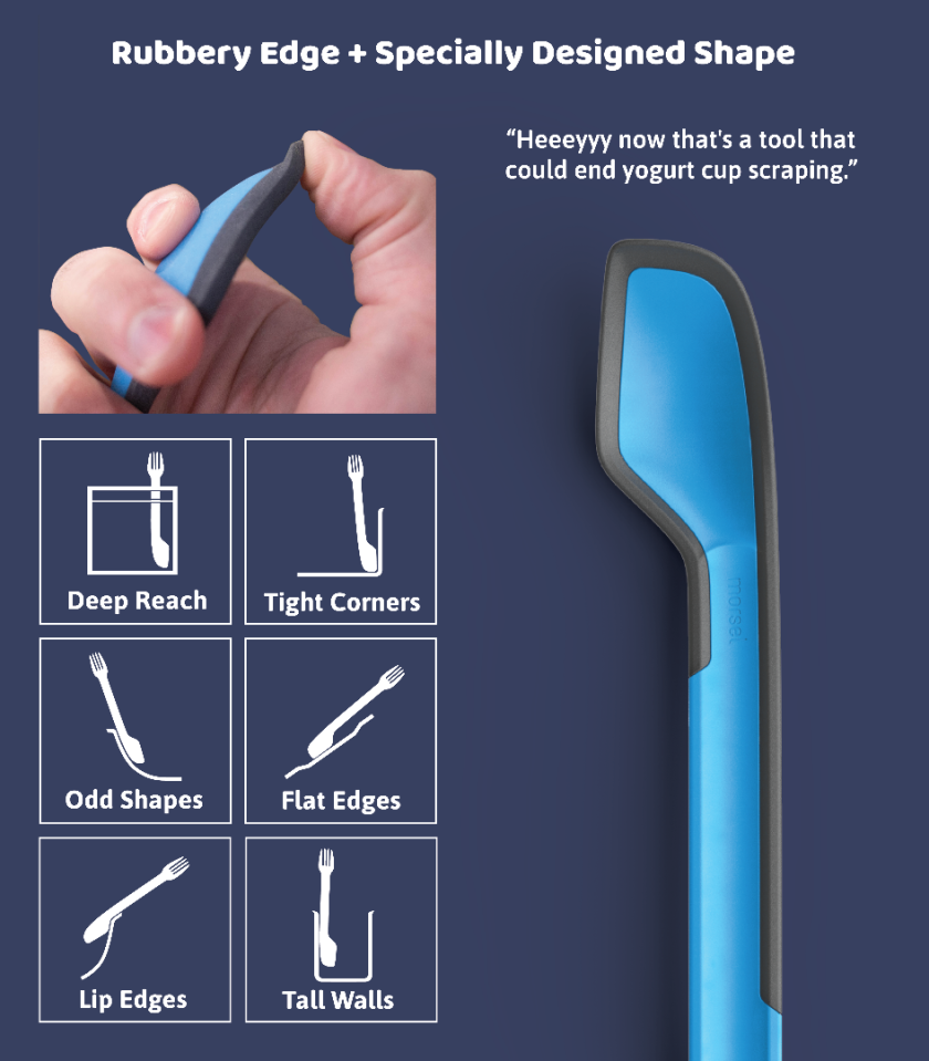 That rubber spatula edge takes sporking to a new level