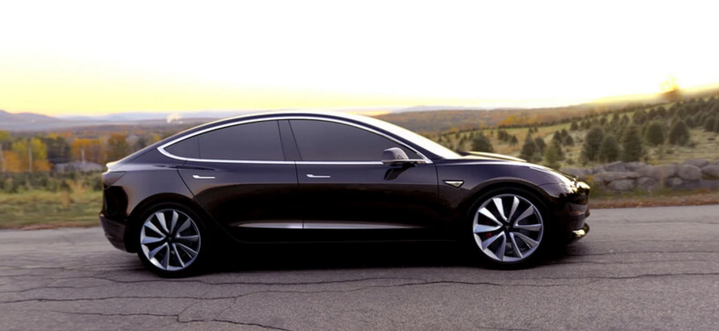 Tesla's Model 3 will go into production next year