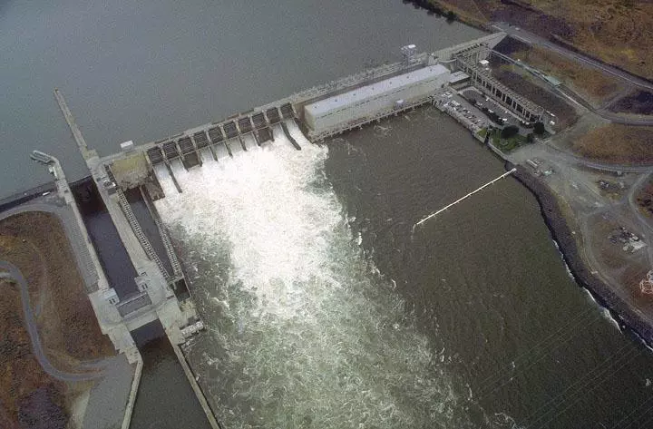 The Ice Harbor Dam in Washington state where Sensor Fish testing is done