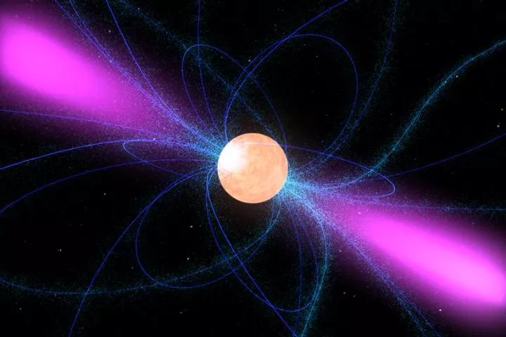 Artist's concept of a pulsar