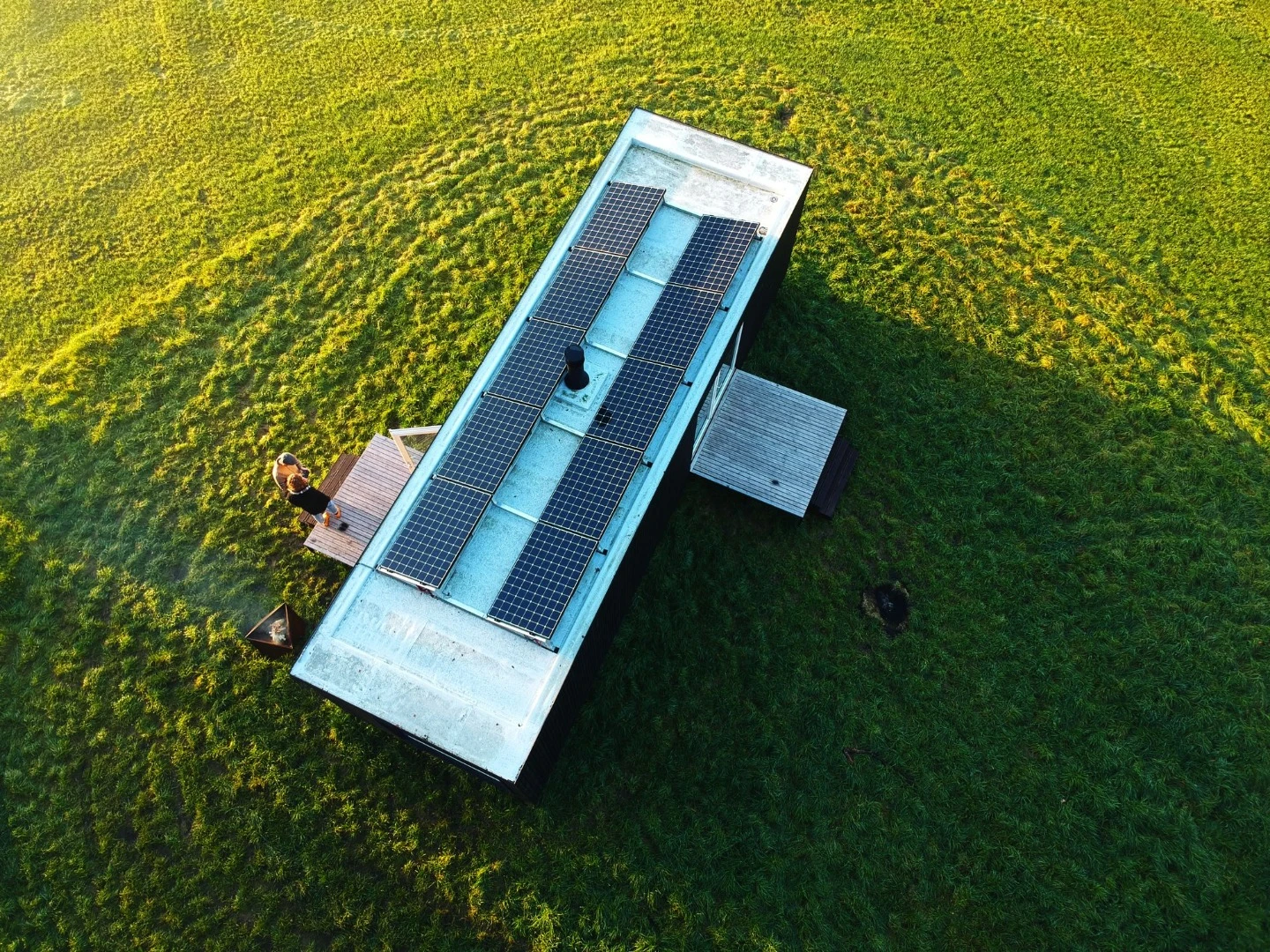 Belgium's Slow Cabins draw electricity from rooftop solar
