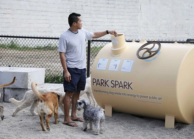 The Park Spark digester tank receiving fuel