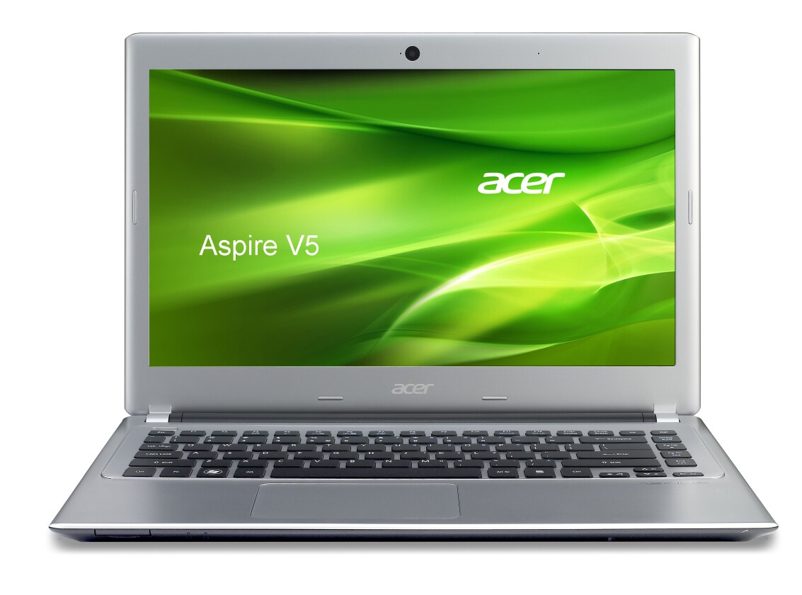 The open view of the new Aspire V5 in silver