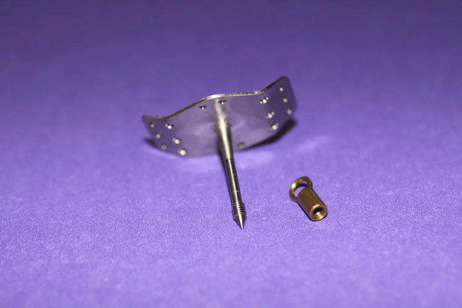 The UC Davis device, which is pierced through a patient's throat, allowing them to swallow by using their hand