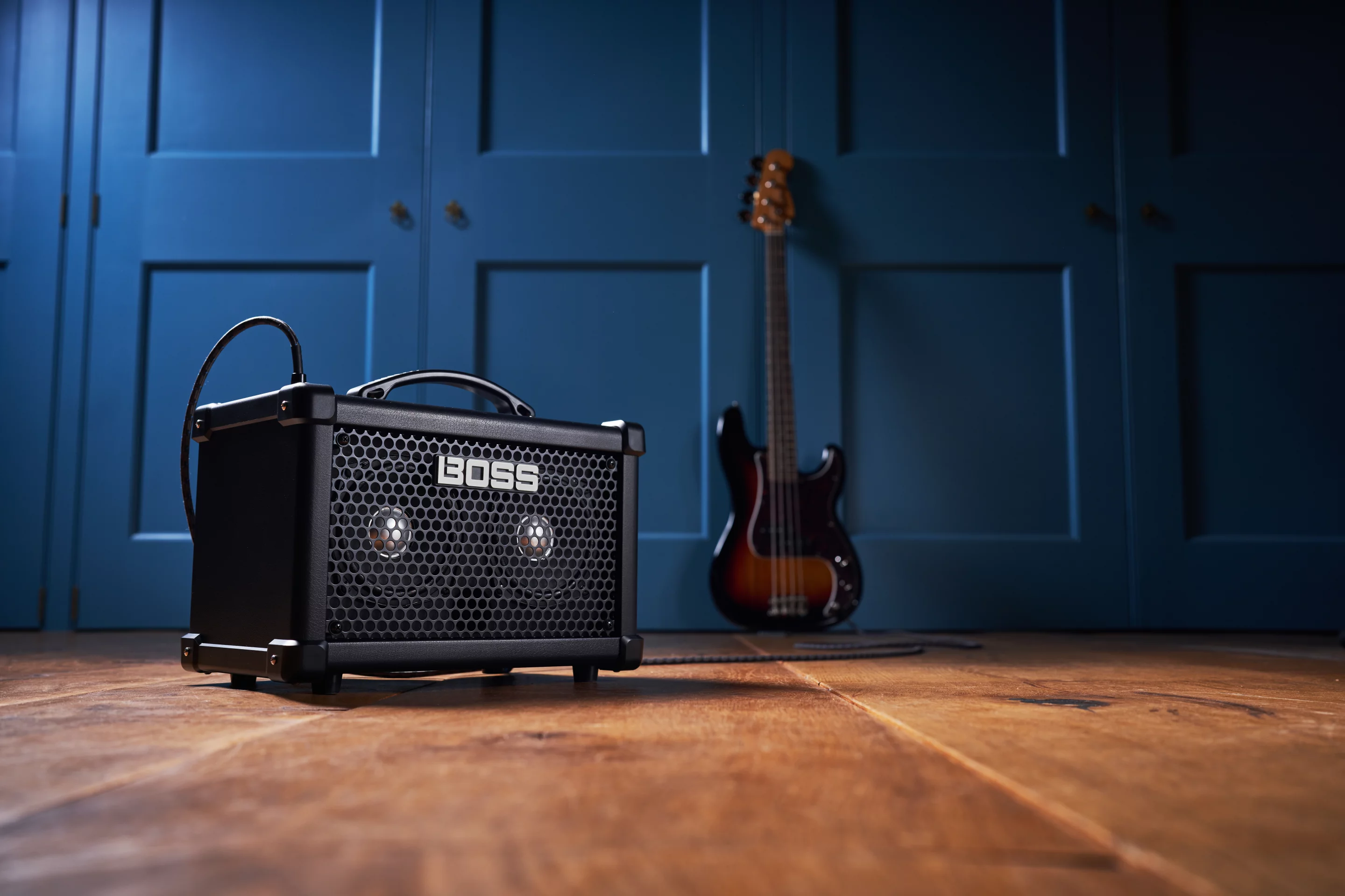 Boss has included five bass preamps in the Dual Cube Bass LX, in addition to bass-tuned effects and cooking rhythms