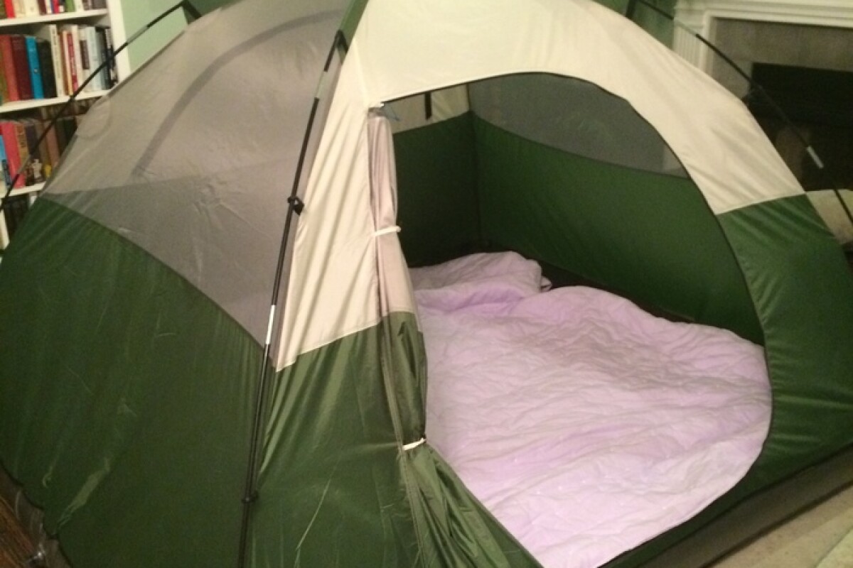 Aesent Four Man Dome Tent Features A Built In Air Mattress