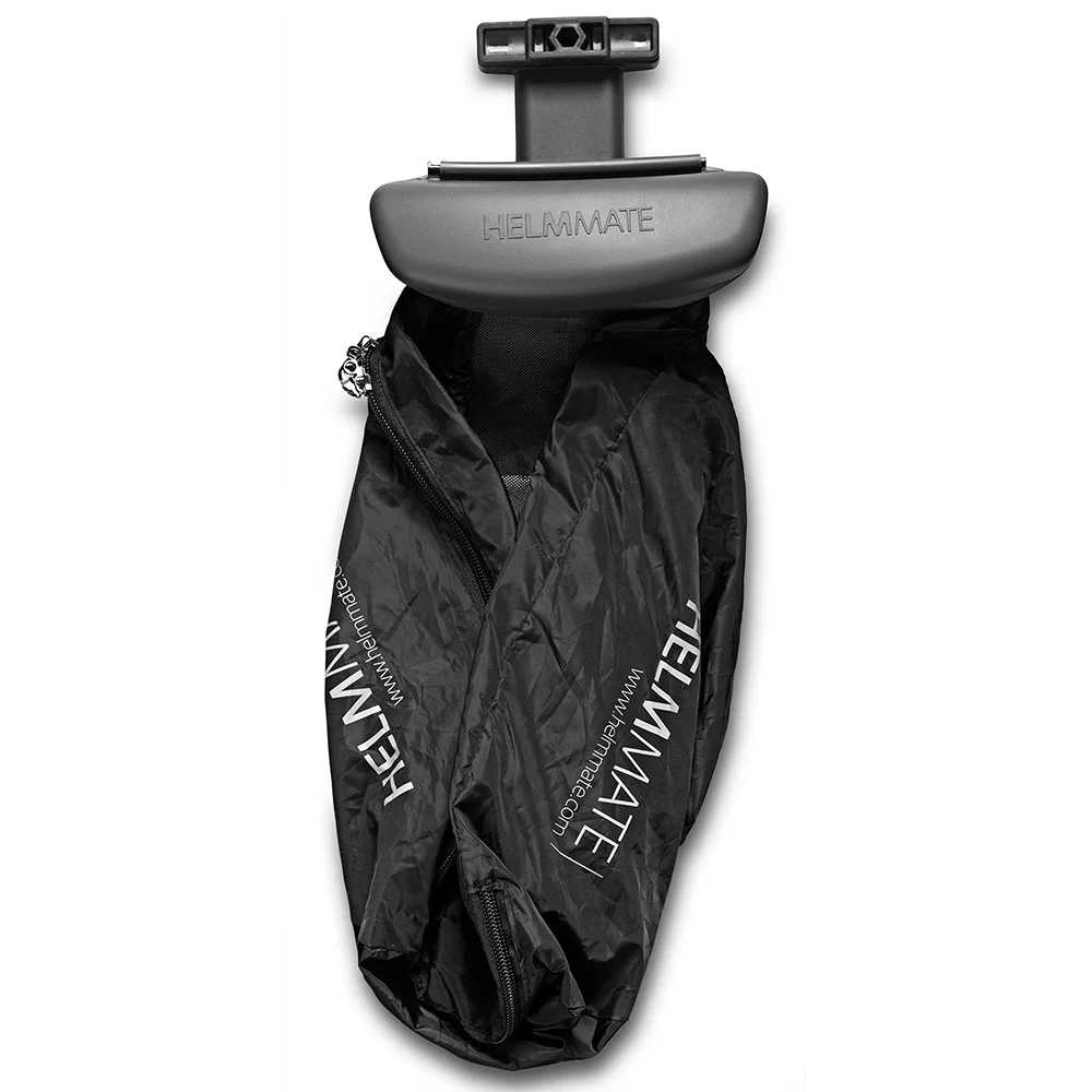 Park your bike and open the case up, and a water-repellant nylon cover can be pulled out from inside