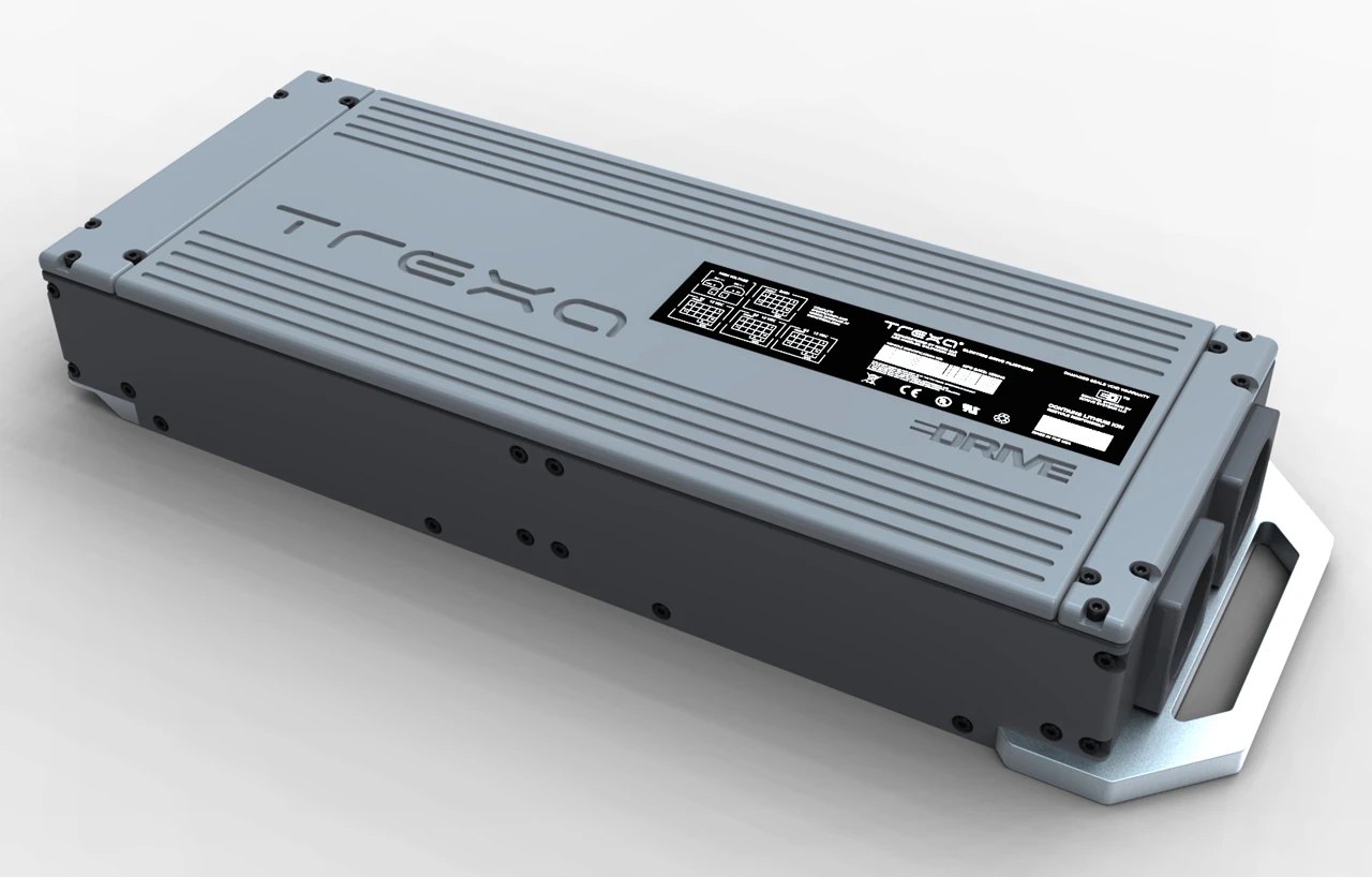 A shot of the TREXA lithium-ion battery pack