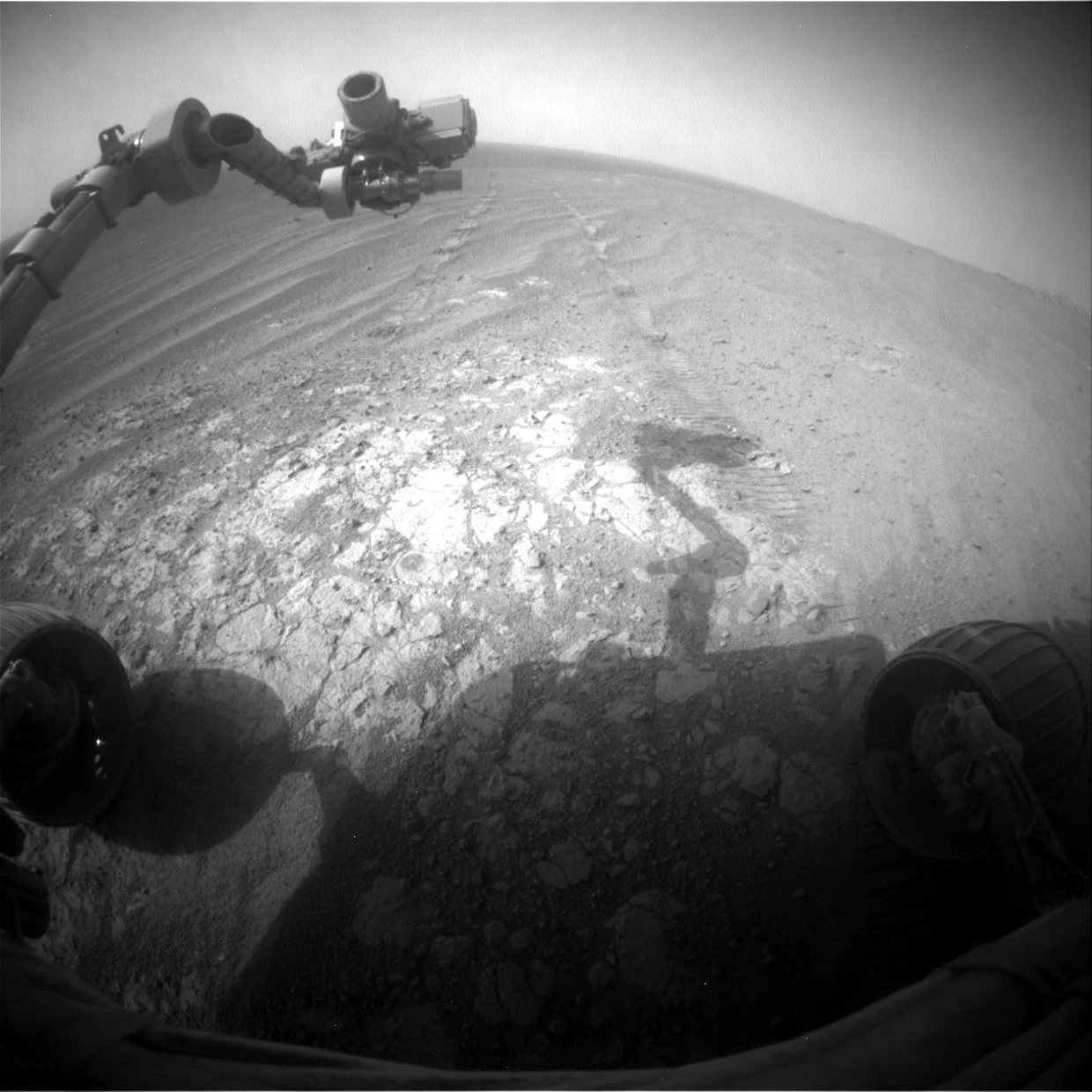 Opportunity pauses on Endeavour Rim during its 25 mile trek on Mars (Image: NASA/JPL-Caltech)