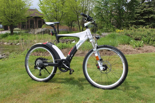 The M1 Secede at the Charged Up electric bike event