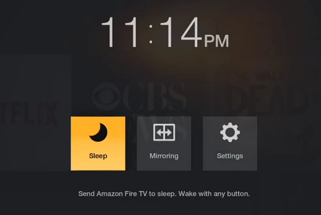 New shortcuts menu for Fire TV and Fire Stick