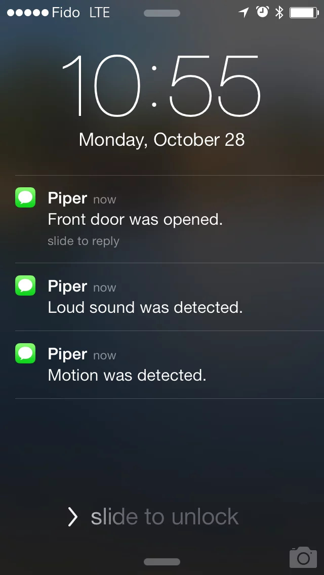 Notifications can be set up for different purposes