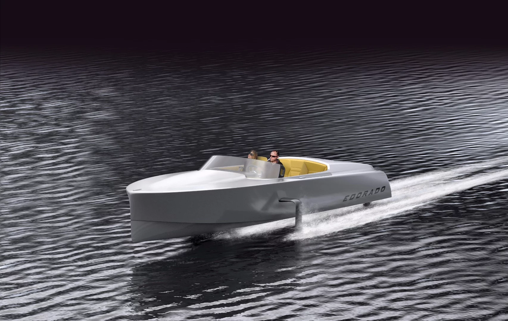 The 7S starts lifting out of the water around 18 knots