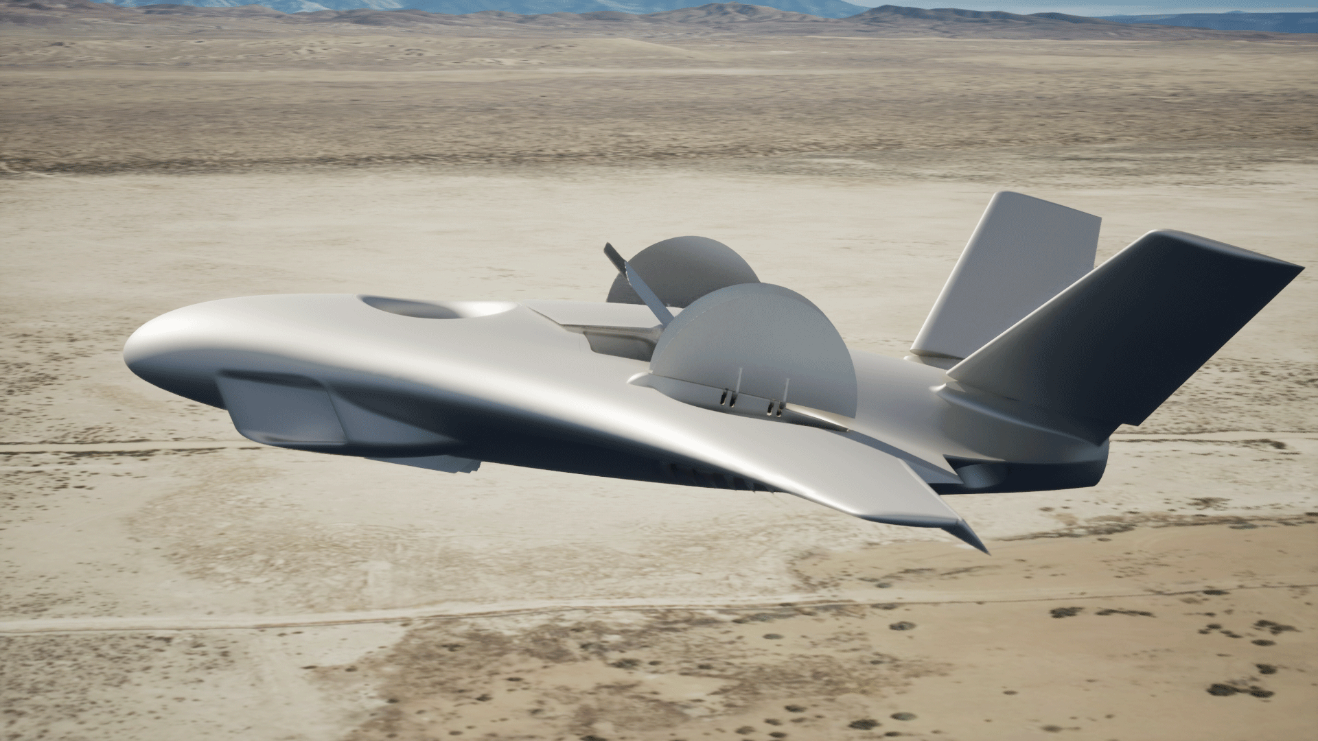 Animation of the Aurora VTOL transitioning its fans for flight modes