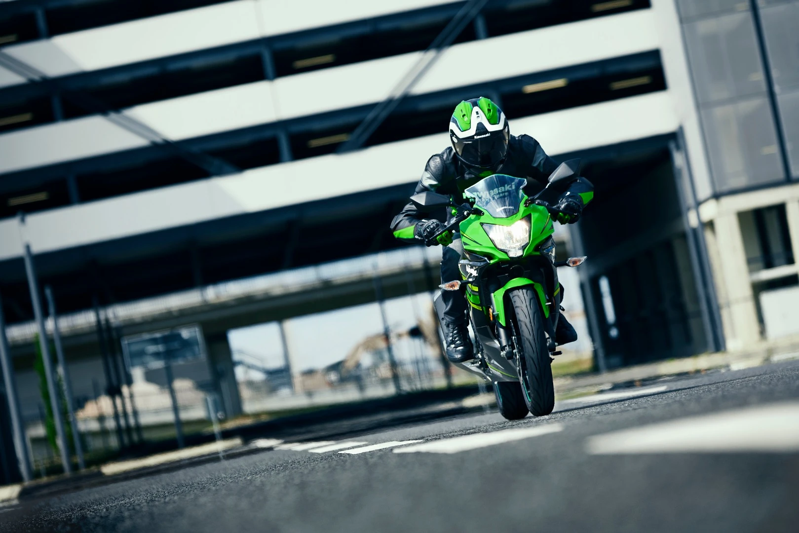 The 2019 Kawasaki Ninja 125 in action