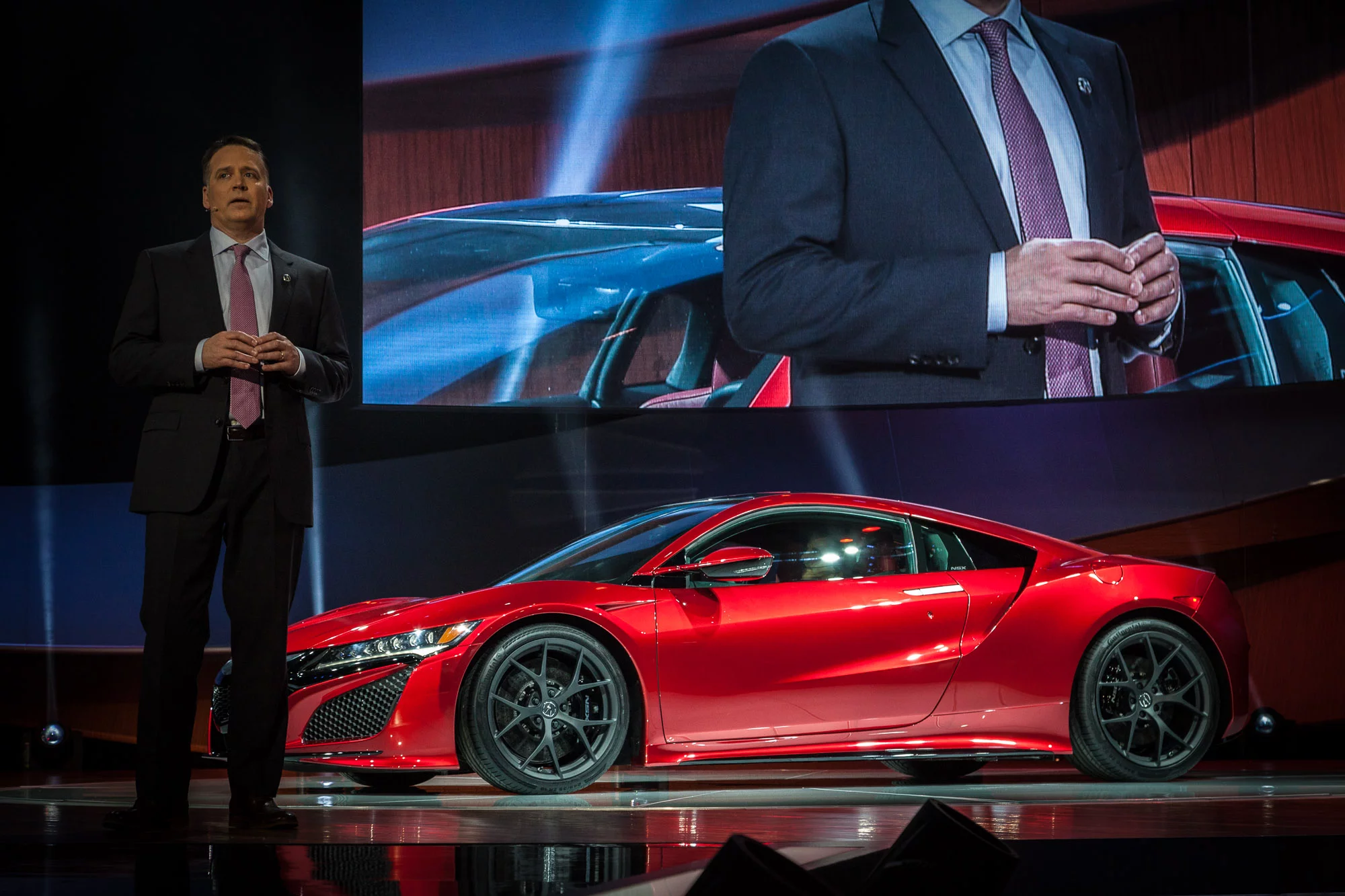 The production spec Acura NSX Version 2.0