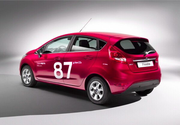 Ford's new Fiesta ECOnetic Technology gets 3.3 l/100 km (114.7 US mpg) with CO2 emissions of 87 g/km
