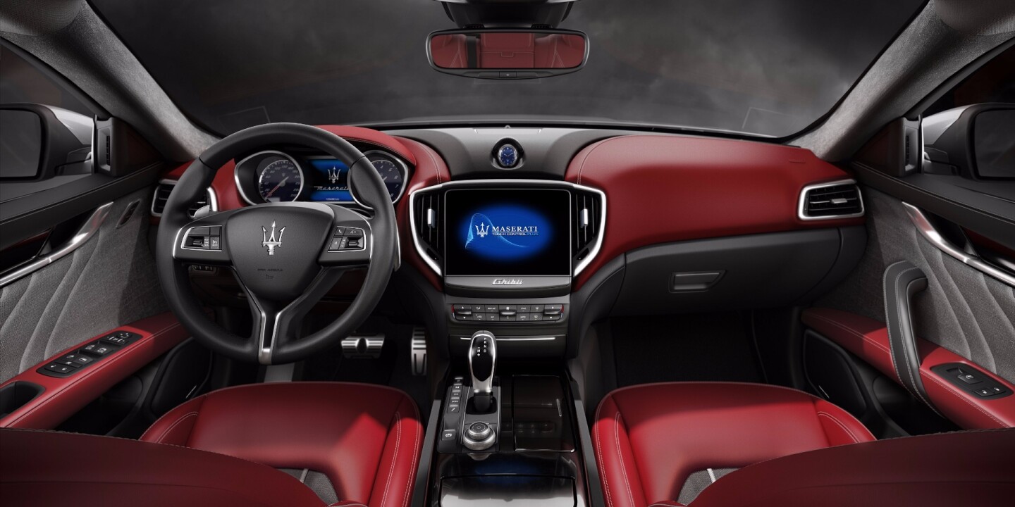 A new infotainment system improves the Ghibli interior
