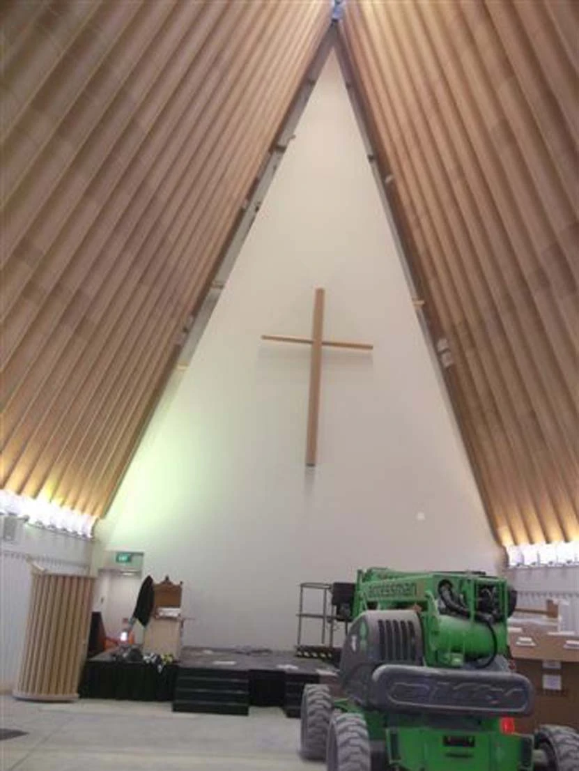 The temporary cathedral was commissioned when the 6.3-magnitude Christchurch earthquake of February 2011 caused irreparable damage to Christchurch Cathedral (Photo: Shigeru Ban Architects)