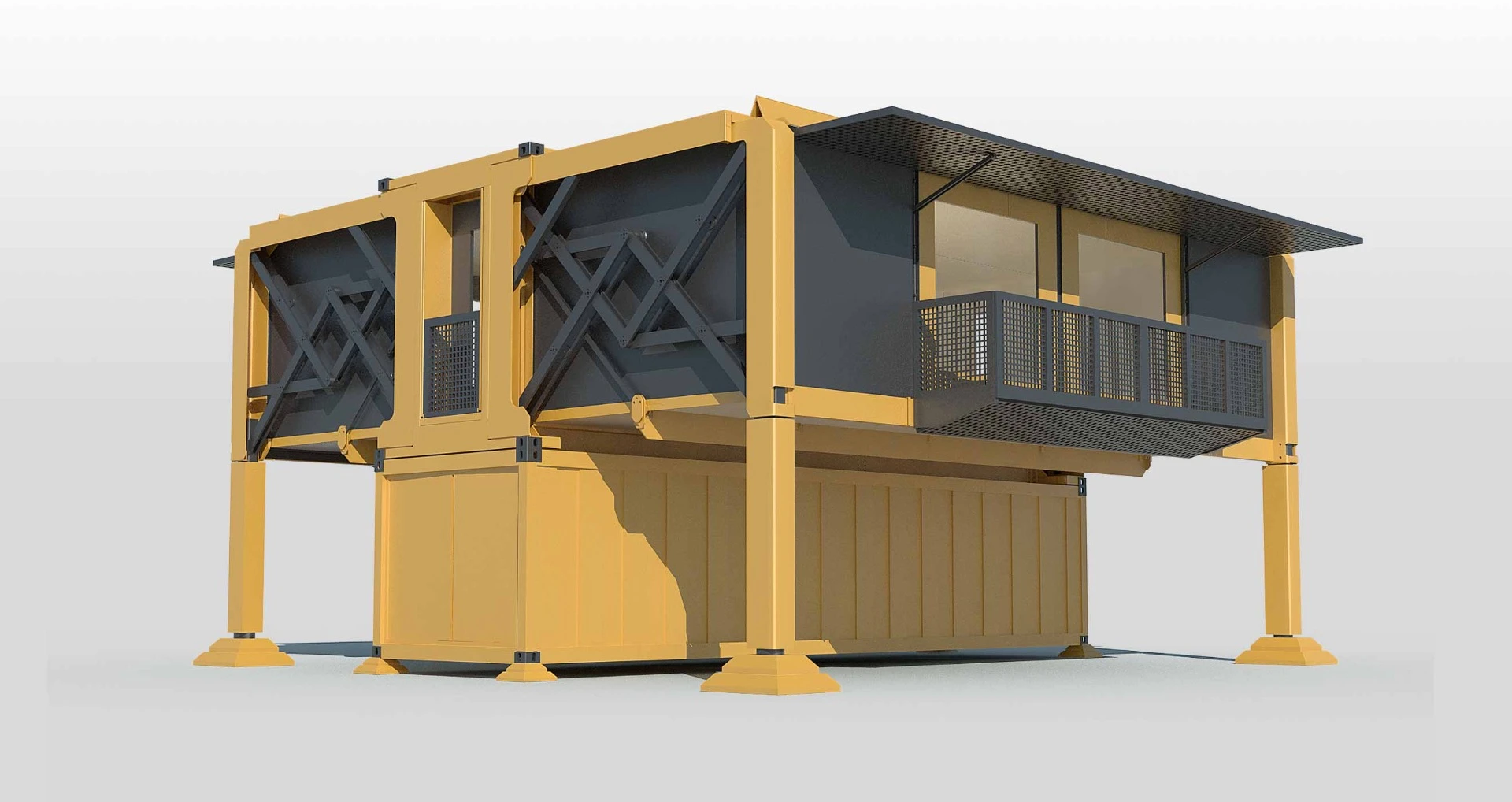 Temporary building site offices