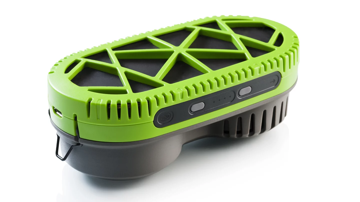 Devices are charged via USB, and the PowerTrekk keeps users informed of what's going on via indicators on the side