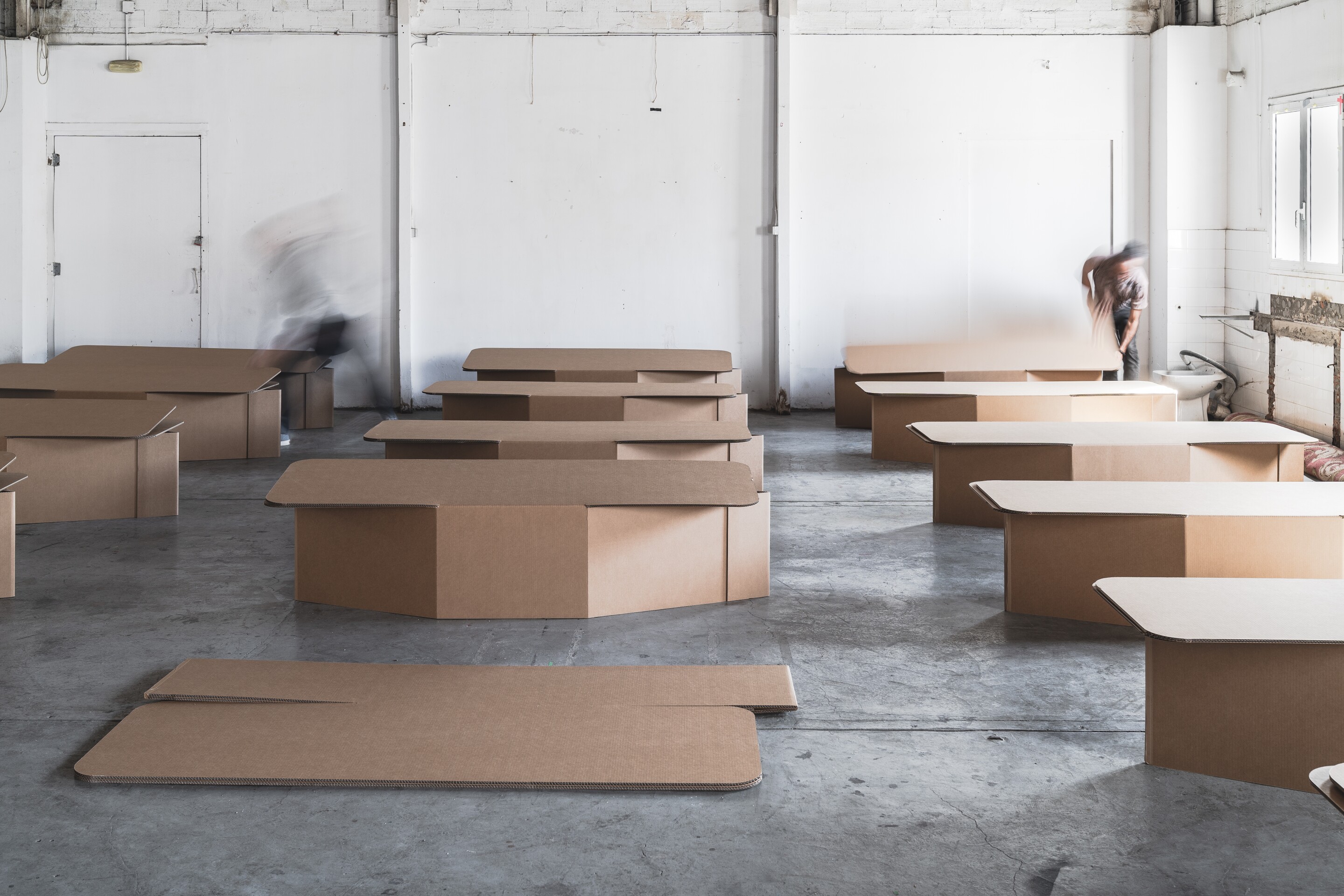 The ingenious cardboard bed