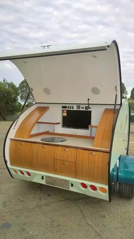 Gidget adds to the look of its trailers with various types of Australian wood