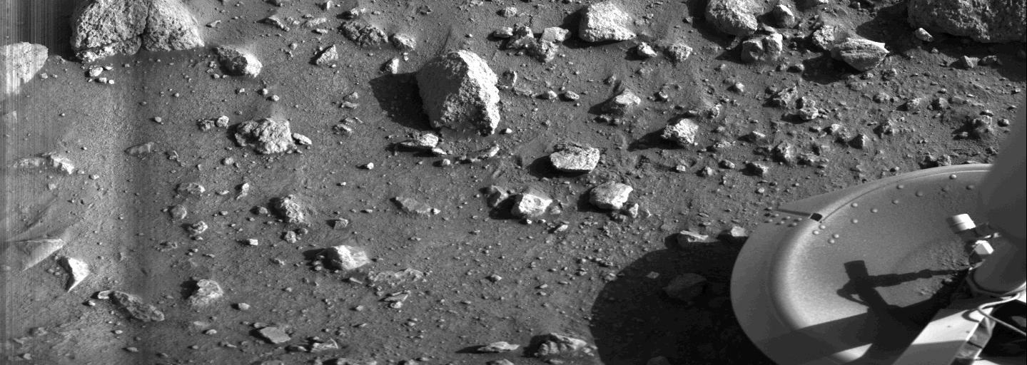 The historic first clear image returned from the surface of Mars courtesy of Viking 1