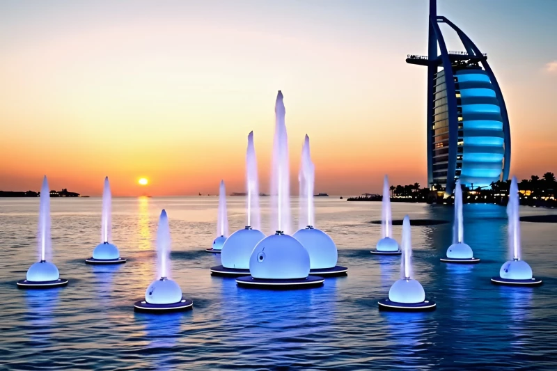 "Traditional fountains have their charm, but they’re fixed in place and never change. Arivia is shaking things up with fleets of illuminated, synchronized aquatic drones that spray water in time with music."