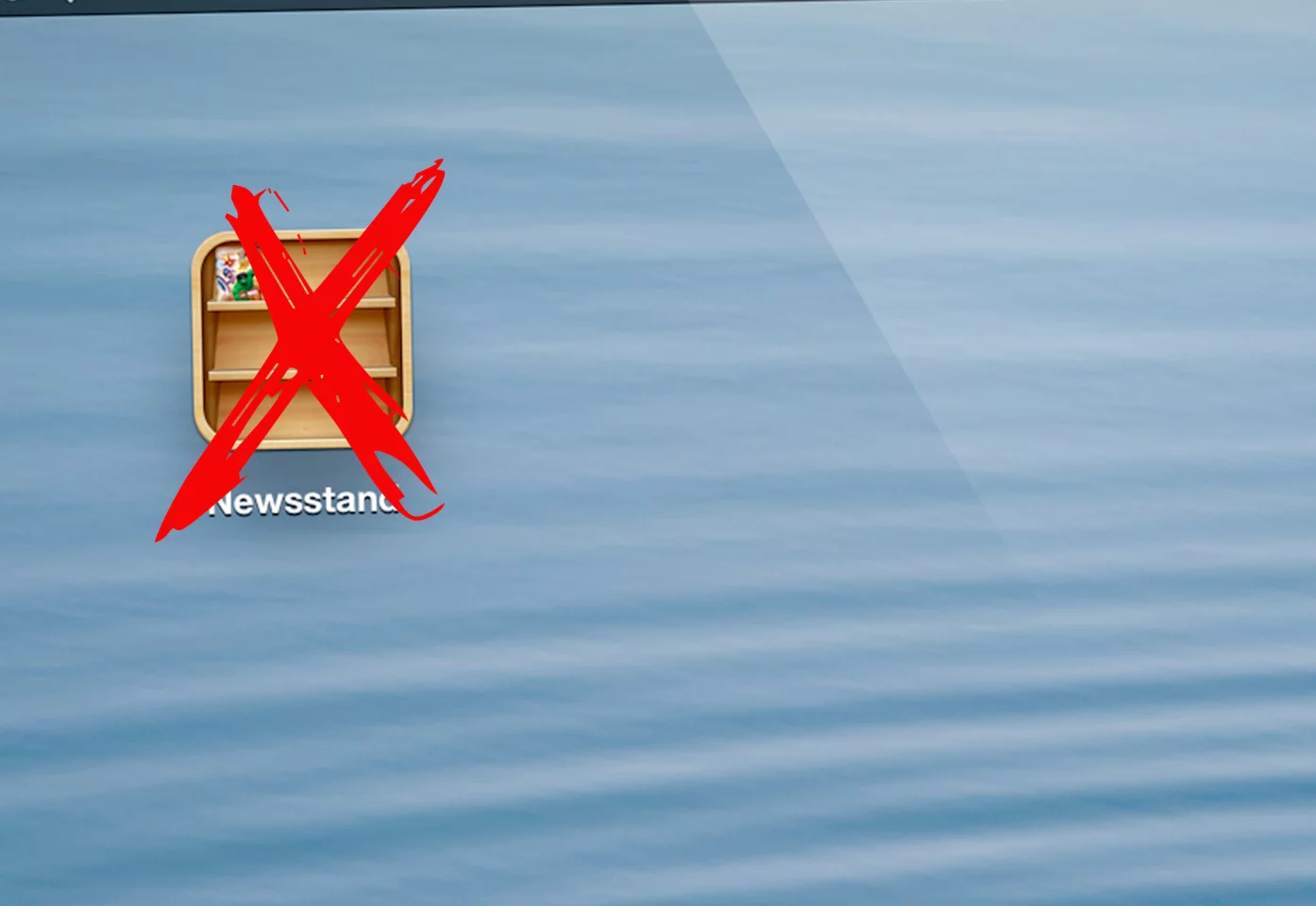 NoNewsIsGoodNews puts a hit out on the Newsstand icon