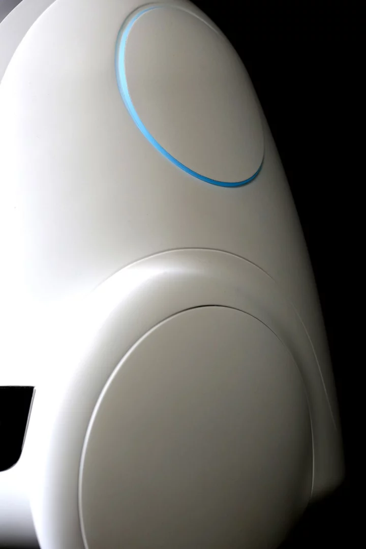 A side-view of buddy's body without additional arm accessories