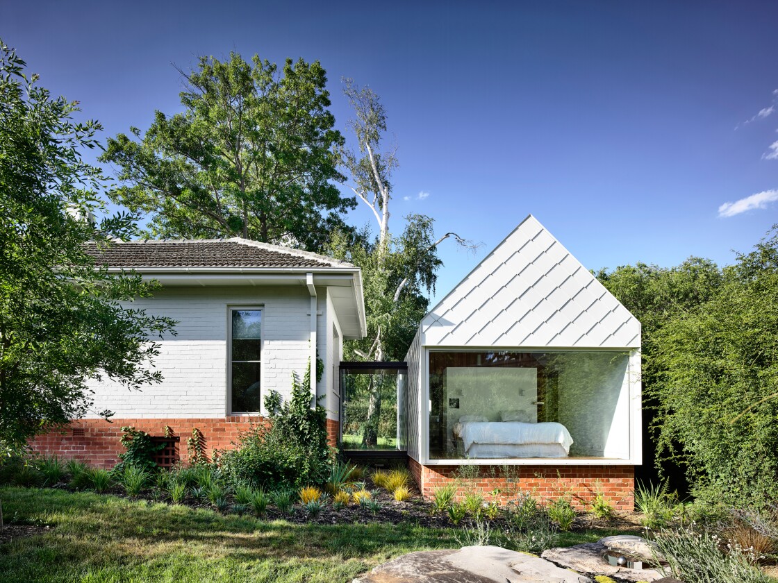A new extension serves as Empire Canberra's master bedroom