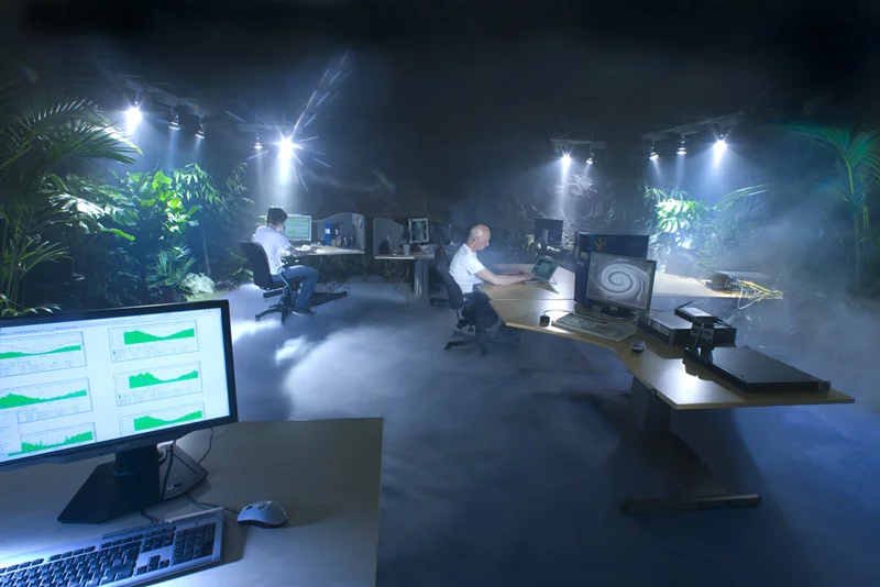 HQ for the Swedish internet server provider, Bahnhof resembles a classic James Bond film (Image from Bahnhof)