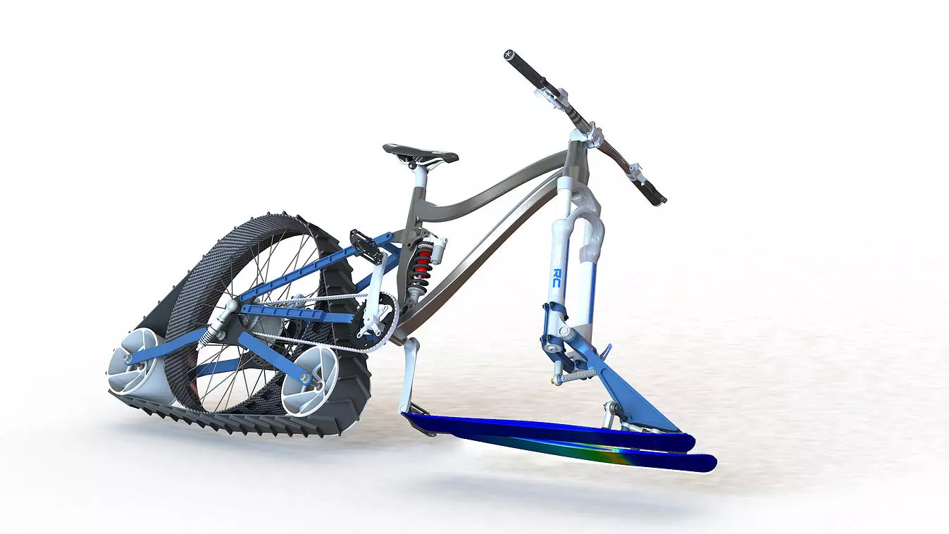 Project Avalanche snow bike rendering