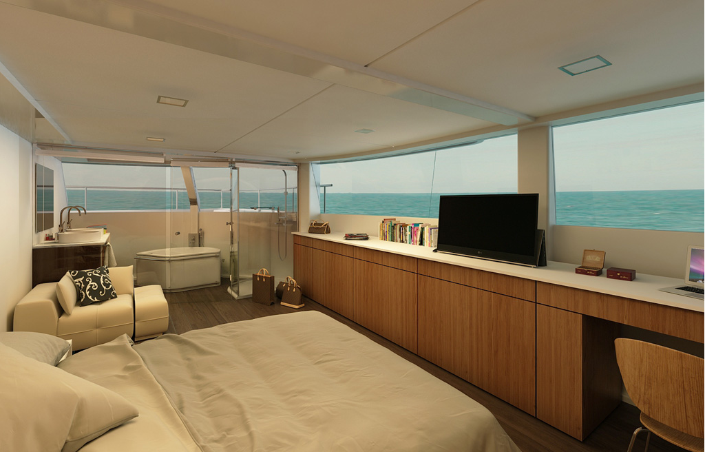 The available master suite offers plenty of space for work, relaxation and rejuvenation