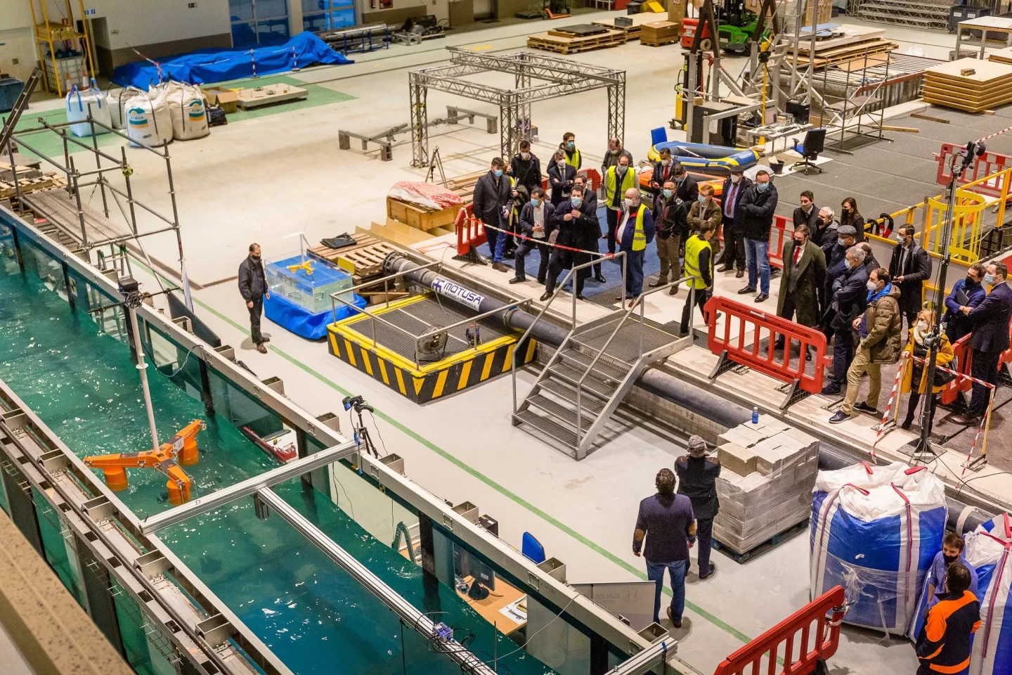 Wave tank testing in Spain confirmed the company's claims on an earlier design at small scale, keeping pitch movement below one degree