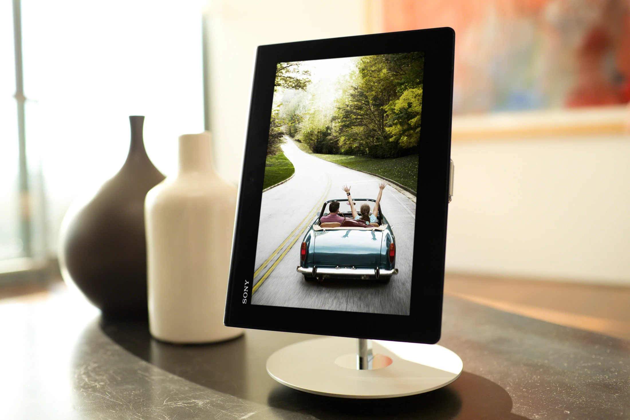 A docking stand for Sony's Xperia Tablet S