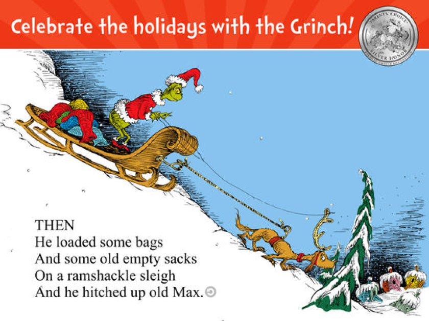 Read an interactive version of the Dr. Seuss Christmas classic on a smartphone or tablet