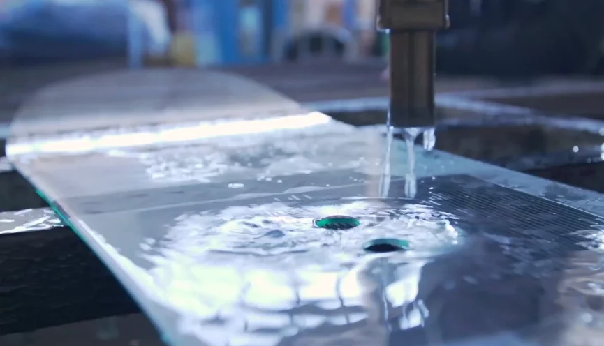 The inserts are drilled