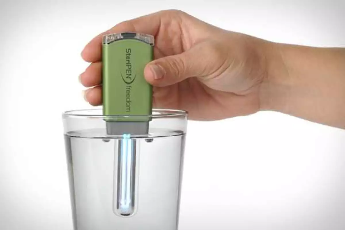 The SteriPEN Freedom is a USB-rechargeable portable UV water purifier