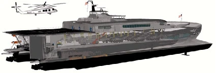 HSV catamaran model