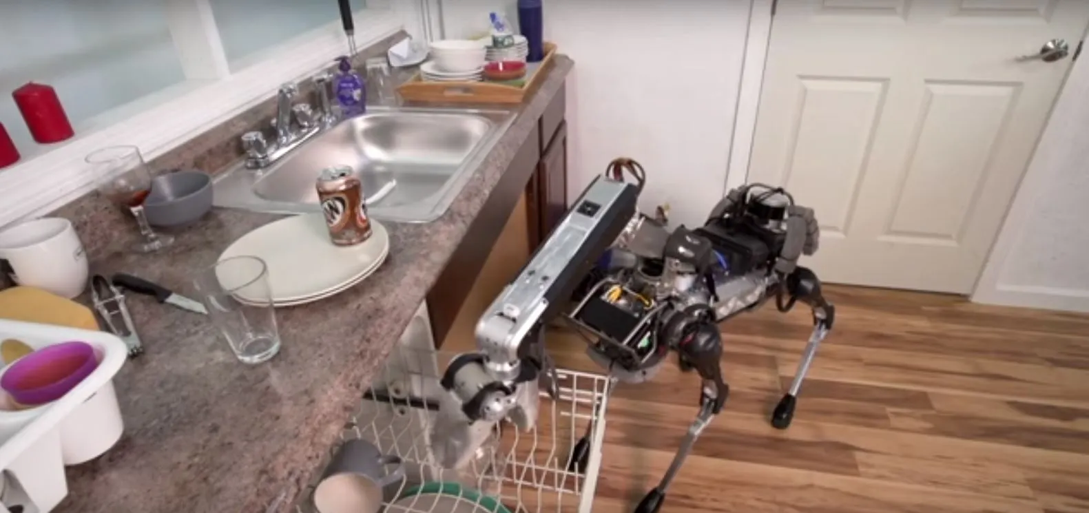 The SpotMini loading the dishwasher